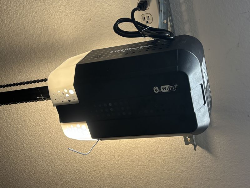 New wall-mount garage door opener installed in Fate, TX