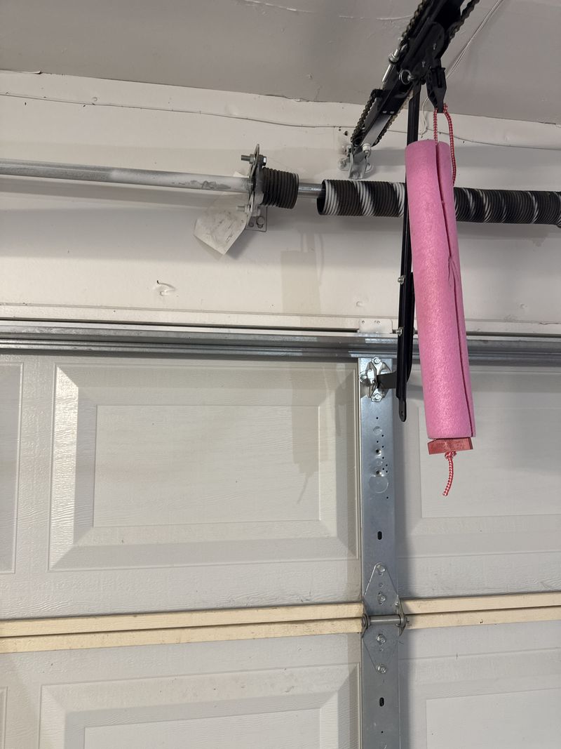 New spring on a raised-panel door in Forest Hill, TX