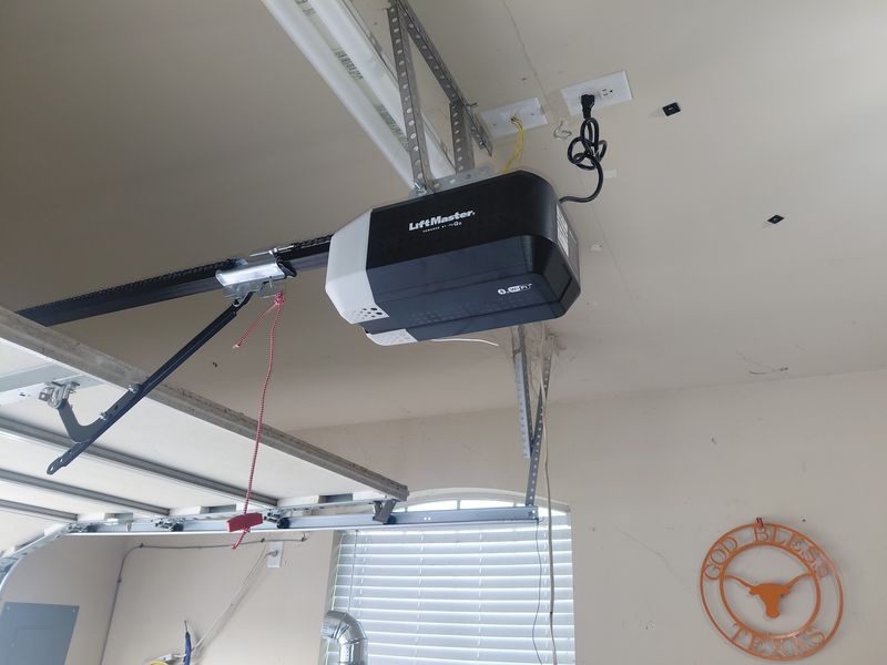 New LiftMaster garage door opener installed in Hudson Oaks, TX near Aledo