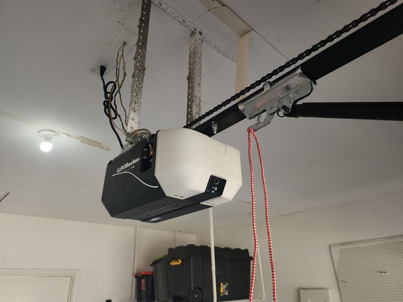 LiftMaster chain-drive garage door opener serviced in Celina, TX