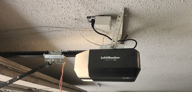 LiftMaster opener with a new door install in Farmers Branch, TX