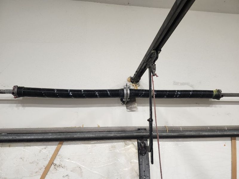 New torsion springs installed on a garage door in Royse City, TX