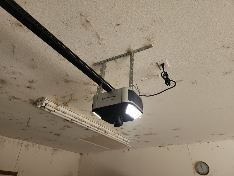 New garage door opener with built-in light installed in Terrell, TX