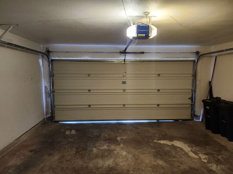 Garage door track adjustment in Mesquite, TX